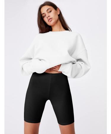 Buy ELF KUCKUCK High Waist Organic Cotton Short Leggings | Women's Cycling Shorts - One Size Black - Perfect for Everyday & Sports | International Shipping Available - Buy Online on GoSupps.com