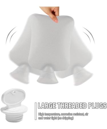 Fivtsme Electric-Free 2-in-1 Foot Warmer & Hot Water Bottle | Super Soft Heating Pads for Cold Feet | 1L Gray Comfort for Women Men & Children - Buy Online on GoSupps.com