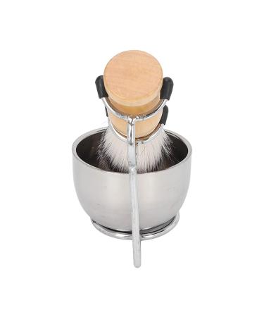 Shaving Brush Kit Solid Robust Shaving Set Oak ABS Portable for Men for Facial Care for Hairdressing Salon for Home