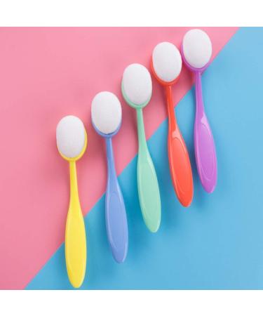 Craft Ink Blending Brushes 5-Pack Set with Color Coded Handles - Rainbow 3 - Buy Online on GoSupps.com