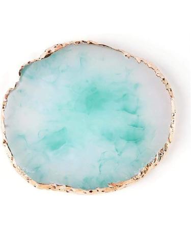 Aisoway 1Pc Resin Nail Art Palette Color Mixing Pigmalet Flat for Nail Art Multifunctional Makeup Palette Eyeshadow Cosmetic Mixing Tool Chic Photography Props Green - Buy Online on GoSupps.com