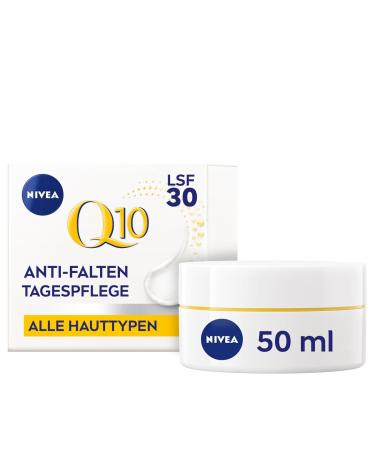 Nivea Q10 anti-wrinkles Power Power care LSF 30 (50 ml) facial care mitigated and prevents folds tightening day cream with Q10 and creatine 53 g (1-pack) day care LSF30 single