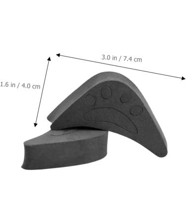 12 Pairs Toe Plug Adjustment Pads - Shoe Head Cushion Inserts for High Heels & Oversized Shoes - Buy Online on GoSupps.com