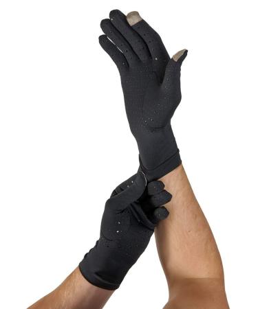 Tommie Copper Full Finger Gloves Small Black