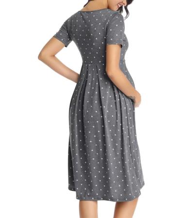 Love2Mi Floral Maternity Dress XL - Casual A-Line Midi Pregnant Dress - Buy Online on GoSupps.com