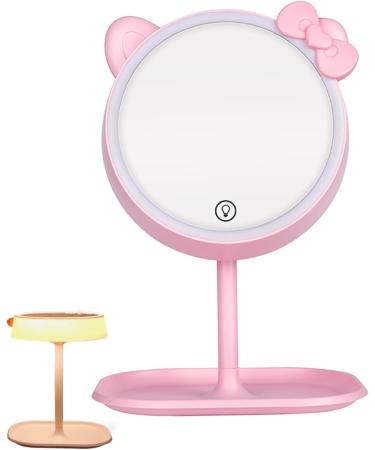 1PC Makeup Mirror with Light Vanity Mirror Rechargeable Touch Sensor LED Cosmetic Mirror for Travel Bedroom. - Buy Online on GoSupps.com