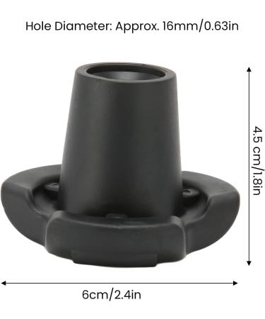 Walking Cane Tips 16mm0.63in Inner Diameter Crutch Foot Covers Waterproof Skid Resistance Multipurpose Aluminium Gaskets for - Buy Online on GoSupps.com