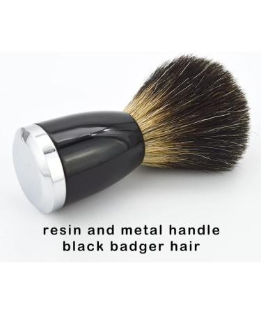 Lefeda Simply Men's Razor Brush Set | Double-Sided Safety-Roof Razor Brush & Holder - Premium Quality 6.5x9cm Silver for Superior Grooming - Buy Online on GoSupps.com
