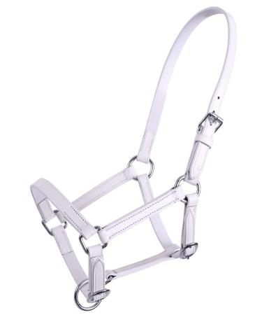 QHP Leather Halter Foal Chico beige + black (pony foal white) Pony foal white