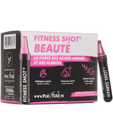 Marine Collagen Q10 Plant Hyaluronic Acid Horsetail and Nettle | FITNESS SHOT Beauty | Skin beauty | Resistant nails | Seal seal | 32 days cure | Pur Vita | French innovation - Buy Online on GoSupps.com