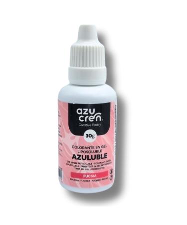 Azucren Oil Based Food Gel Colouring Fuchsia Ideal for Chocolate Buttercream and Cream 30 G