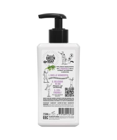 Marcel's Green Soap Lavender & Rosemary Hand Soap - 100% Vegan Eco-Friendly & Biodegradable - 250ml (3-Pack) - Buy Online on GoSupps.com