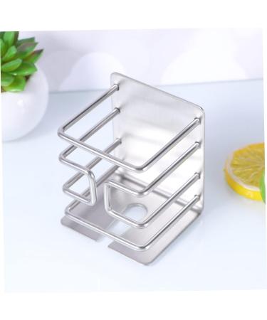 Stobaza Self-Adhesive Wall Razor Holder - Stainless Steel Electric Shaver Holder for Bathroom - 6x7cm Silver - Buy Online on GoSupps.com