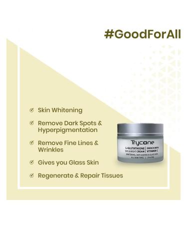 Glutathione & Vitamin C Moisturizer | Anti-Aging Dark Spot Removal | Kojic Acid & Natural Actives | 50g - Buy Online on GoSupps.com