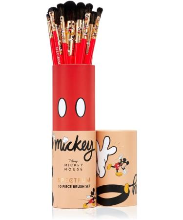 Spectrum Collections Mickey Mouse Make Up Brushes Spectrum Makeup Brushes Set Including Face Eye and Eyebrow Brushes with Soft Synthetic Bristles 10 Piece Official Disney Makeup Brush Set - Buy Online on GoSupps.com