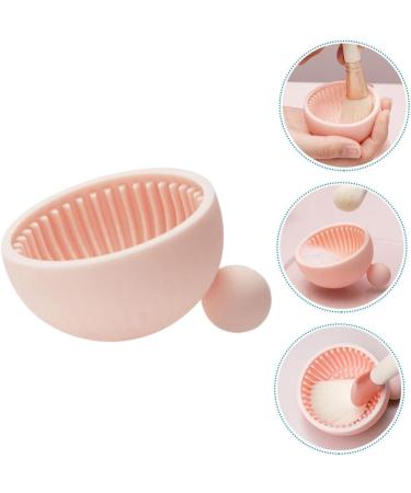 Housoutil 1pc Silicone Scrub Pad Make up Kit Silicone Makeup Applicator Brush Washing Dryer Cleaner Cosmetic Cleaning Scrubber Makeup Cleaning Pad Silicone Brush Silica Gel Makeup Brush 7x6.5cm Pink - Buy Online on GoSupps.com