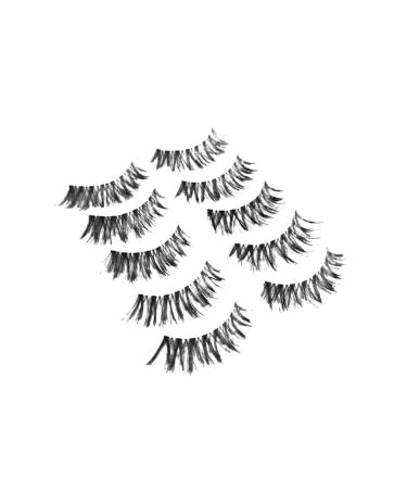 minkissy 5 Pairs Dense Eyelash Curly False Eyelashes Training Eyelash Natural False Lashes Natural False Eyelashes Natural Fake Lashes Cross Eyelashes Natural Eyelashes Fake Eyelash Extend