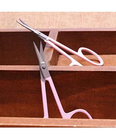 Kitchen Scissors Professional Scissor Manicure for Nails Eyebrow Nose Eyelash Cuticle Scissors Curved (Blue Green Pink) - Buy Online on GoSupps.com