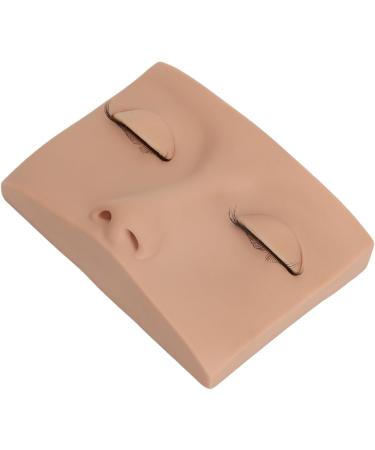 Eyelash Manikin Head Wide Application Eyelash Manikin Head Half Head Design Portable Washable with 3 Pairs Replacement Eyes for Home (Skin Color) - Buy Online on GoSupps.com