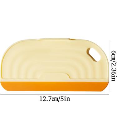 Small Squeegee Mini Wiper Cleaner Glass Cleaning Artifact Cleaner Bathroom Glass Artifact Cleaner Washbasin Mirror Cleaning Artifact for Windows Mirror and Kitchen (Yellow) - Buy Online on GoSupps.com