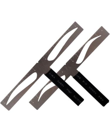  minkissy minkissy Eyebrow Positioning Ruler Measuring Kit Professional Reusable Brake Caliper One Word Eyebrow Three Point Stencil for Balancing - Buy Online on GoSupps.com