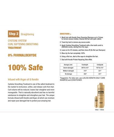 LUXLISS Cysteine System Curl Softening Treatment 4PCS - Formaldehyde Free - Buy Online on GoSupps.com