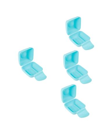 Gleavi 4 pieces storage SBOX for menstruation mugs made of silicone holder for menstrual cup menstrual cup cleaner plastic care needs.