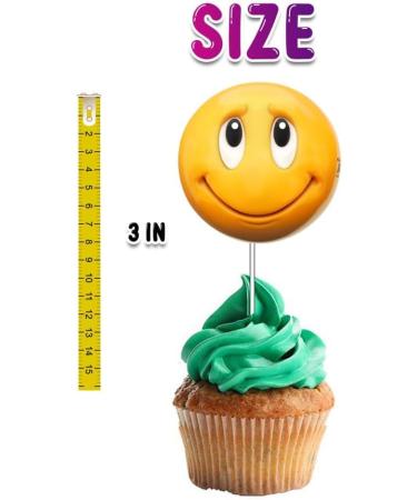 10 PCS NEWMOJI Faces Party Cupcake Toppers - Add Expressive Fun to Your Treats! - Buy Online on GoSupps.com