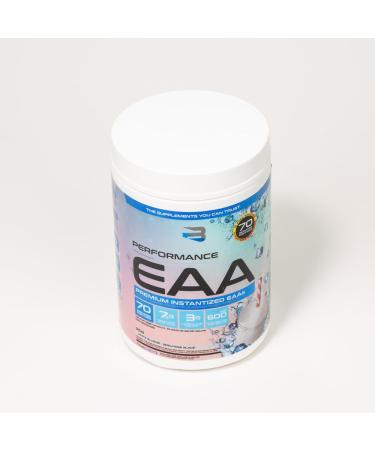 Believe Supplements Performance EAA - Essential Amino Acids Formula | Boost Muscle Recovery Performance & Hydration | Sugar-Free & Delicious Flavors Available! (70 servings White Slushie) White Slushie 70 servings - Buy Online on GoSupps.com