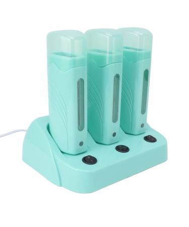 Sonew roll on wax warmer with a wood-based portable roll on wax warm triple cartridge haarage wax warmer for hair removal wax heater for leg armpit bikini