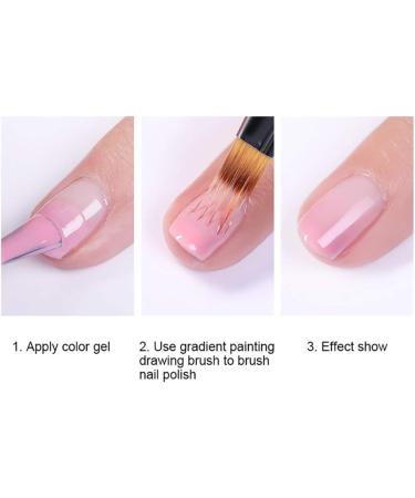 UV Gel Nail Brush Set - Ombre Nail Brushes with Rhinestone Handle | Professional Nail Art Tools & Pens for Perfect Manicures - Buy Online on GoSupps.com