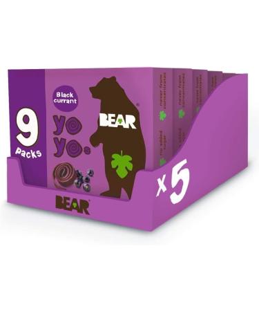 BEAR Blackcurrant Yoyos - Dried Fruit Rolls - Healthy Kids Snack - Vegan - 20g (45 packs) & Raspberry Yoyos - Dried Fruit Rolls - Healthy Kids Snack - Vegan - 20g (30 packs) - Buy Online on GoSupps.com