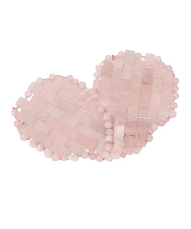 Verdant Touch Jadestone Eye Patch Jadestone Eye Pad Pink Reusable Facial Massage Eye Patch for Relaxation