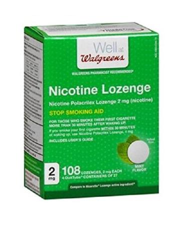 Walgreens Nicotine Lozenge 2 mg Mint 108 ea - Buy Online on GoSupps.com