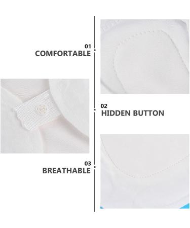Healifty 3pcs Organic Cotton Menstrual Cloth Pads - Absorbent & Washable for Heavy Flow, Overnight, and Postpartum Use - Buy Online on GoSupps.com