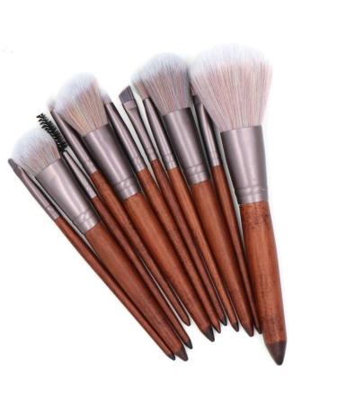 11 Violet Branch Makeup Brush Set - Eco-Friendly Wood Handle Anti-Animal Hair Tool for Flawless Makeup Application - Buy Online on GoSupps.com