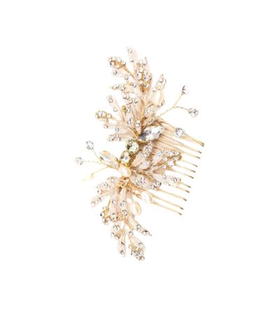 Ipetboom Hair Decorations Wedding Hair Accessories for Women Bride Headpieces for Wedding Pearl Hair Clip Hair Claw Hair Comb Rhinestone Headdress Pearl Inlaid Comb Headgear Fine