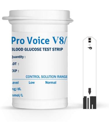 Fora Pro Voice V8 V9 Blood Glucose Test Strips - 50 Count | Precise Blood Sugar Measurement for Diabetes Management and Diet Control - Buy Online on GoSupps.com