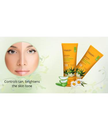 Vaadi Herbals Sunscreen Lotion SPF-50 110g (Pack of 2) - Ultimate Sun Protection - Buy Online on GoSupps.com