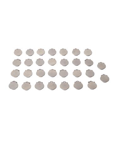 Round pacifier clips made of metal to relieve the teeth in small children-rust protection galvanized stainless steel braces 30 pieces