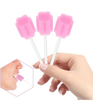 ACWOO Disposable Oral Care Sponge | 100 Portable Dental Swabs for Clinics | Pink Oral Care Solution - Buy Online on GoSupps.com