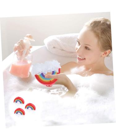 3pcs Rainbow Body Brush Bath Sponges - Foaming Bathing Balls | Novelty Rainbow Bath Accessories for a Luxurious Bath Experience - Buy Online on GoSupps.com