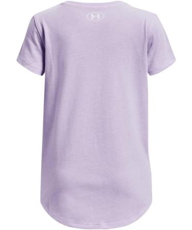 Under Armour Girls T-Shirt Sportstyle Logo - Nebula Purple 1361182 (160-170) | International Shipping Available - Buy Online on GoSupps.com