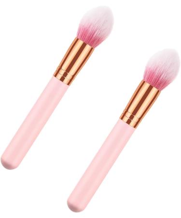 WOONEKY 2pcs Cosmetics Brush Makeup Powder Brush Makeup Brush Concealer Brush Cosmetic Brush Wooden - Buy Online on GoSupps.com