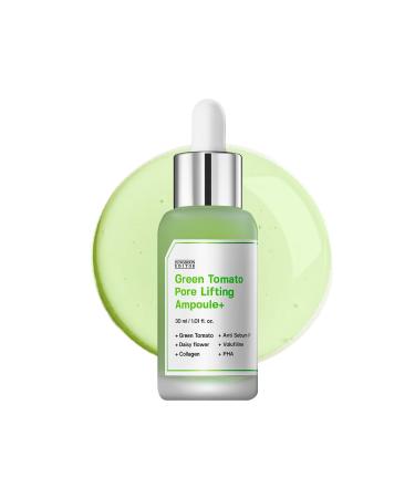 SUNGBOON EDITOR Green Tomato Pore Lifting Ampoule | Pore Minimizer Serum with Niacinamide & Green Tomato Extract | Hydrating & Firming Care for Sensitive Skin | Korean Skincare