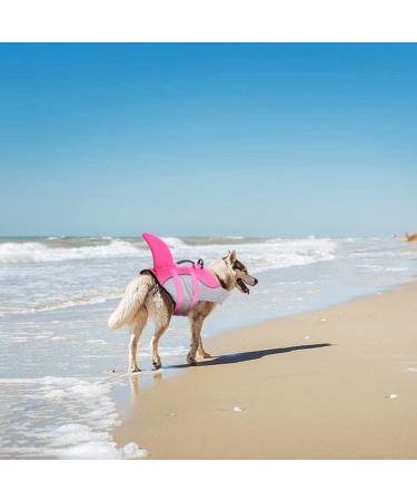 Shop Cit toile Shark Life Jacket for Dogs - Pink Reflective Swimming Vest for Small Medium & Large Dogs - Safe & Lightweight Water Sports Gear - Buy Online on GoSupps.com