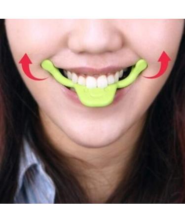 Exceart 2pcs Face Smile Maker - Smile Beauty Face Lift & Muscle Training Tool (Green) | Enhance Your Smile Effortlessly - Buy Online on GoSupps.com