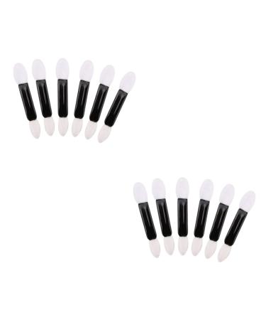 Balacoo 100 pcs make up for face dual sided eyeshadow brush eye shadow applicator Smudge brush