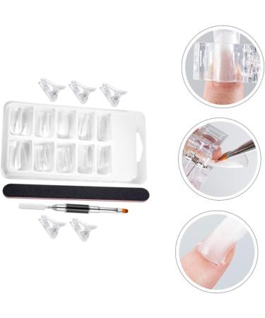 DRESSOOS 1 Set nail extension set False Nail Tips fake nail tips picker coffin nail forms Extension Dual Nail Builder Fake Nails fake fingernails dual ended brush tool set plastic crystal - Buy Online on GoSupps.com