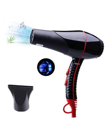 Portable Hairdryer Professional Hair Dryer Travel Hair Dryer 1200W Hot and Cold Blow Dryer with Nozzles 2 Speed and 3 Heat Settings DC Motor Quiet and Light Suitable for Family Travel Small
